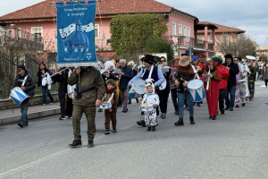 Il carnevale per la pace in giallo e blu di Leini 20250323 111