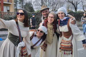 Il carnevale per la pace in giallo e blu di Leini 20250323 17