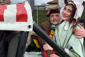Il carnevale per la pace in giallo e blu di Leini 20250323 116