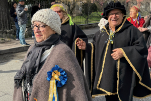 Il carnevale per la pace in giallo e blu di Leini 20250323 105