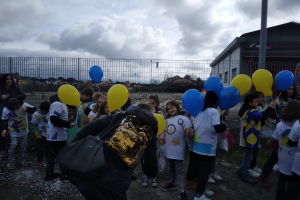 Il carnevale per la pace in giallo e blu di Leini 20250323 12